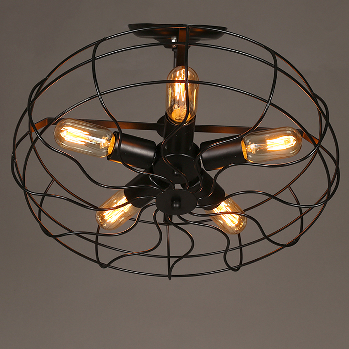 Industrial Vintage Rustic Loft Style Fan Shape Ceiling Chandelier Industrial Vintage Rustic Loft Style Fan Shape Ceiling Chandelier Lighting