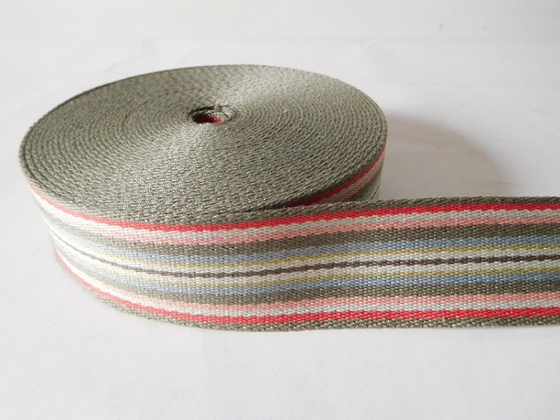 40mm colorful polyester cotton webbing for shoulder belt