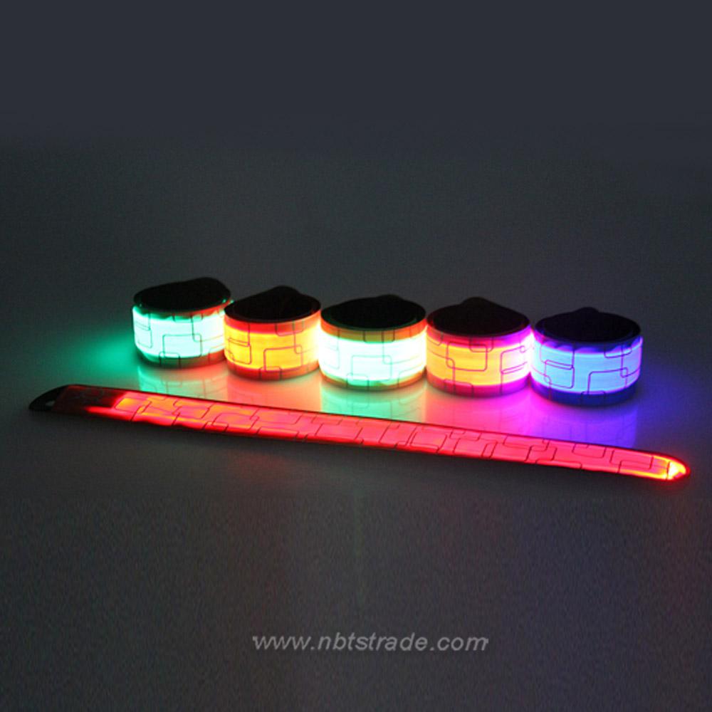 LED Slap Band Bracelet Light Glow Band