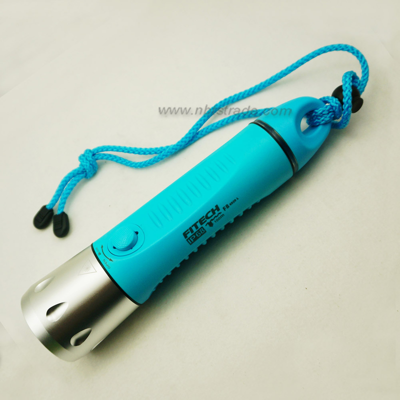 F8 LED Diving Flashlight USB Charge