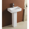 Sanitaryware Bathroom Square Pedestal Washing Basin