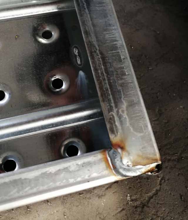 Tablero de metal galvanizado Plataforma de andamio Tablón de acero