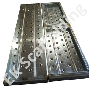 Tablero de metal galvanizado Plataforma de andamio Tablón de acero