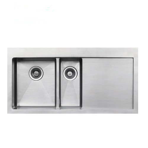 Under mounted Kitchenware stainless steel handmade kitchen sink with drainer