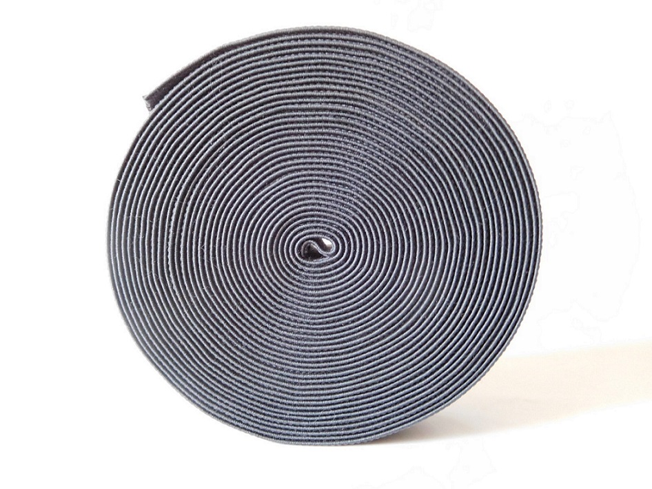 35mm dark grey spandex webbing for garment&accessories