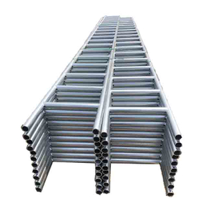 Viga de escalera de acero galvanizado negro externo de andamio