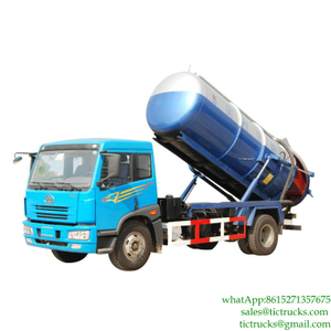 8000L 4x2 FAW 140HP septic truck Euro3, 4,5