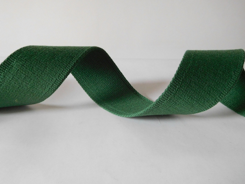 50mm green polyester cotton webbing for belts