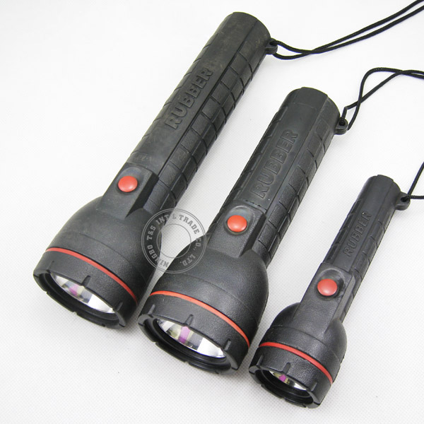 Krypton Bulb Rubber Flashlight 