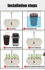 Timming And Dimming Smart Indoor Hydroponic Garden Kit