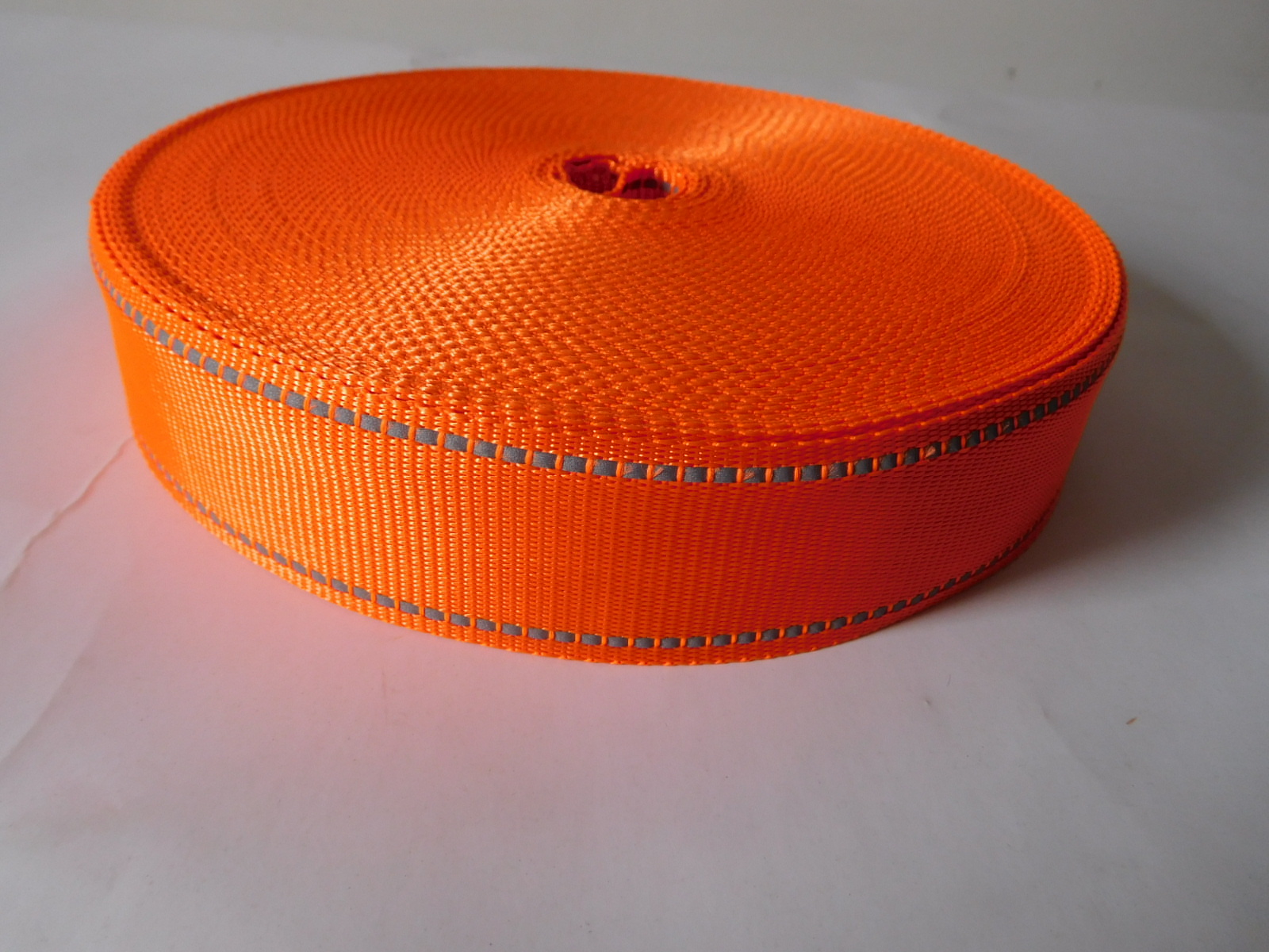 35mm orange polyester webbing for garment accessories