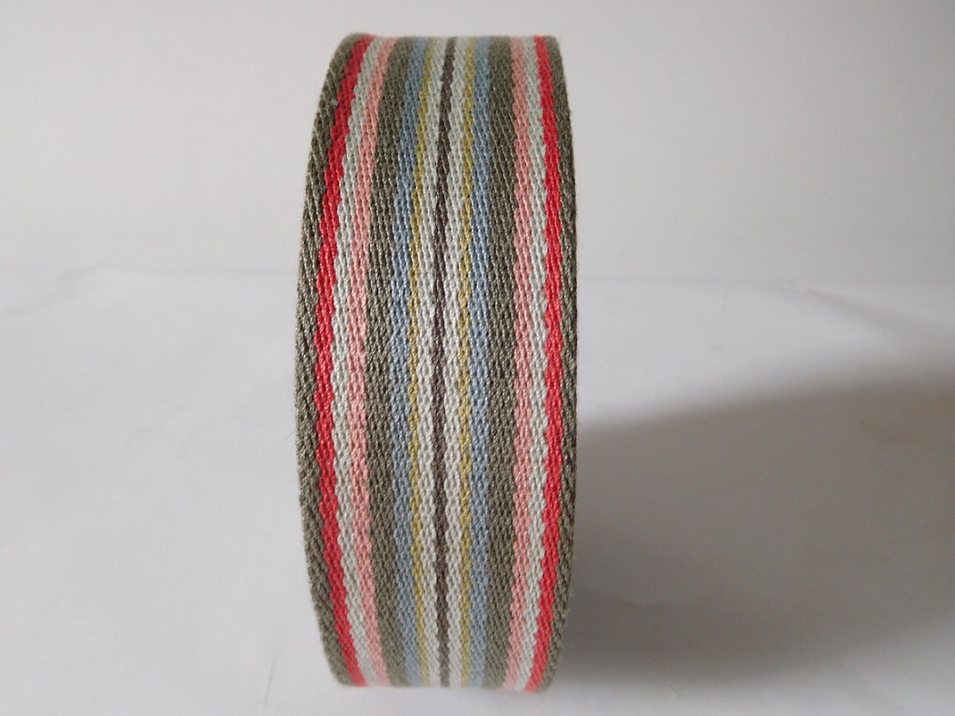 40mm colorful polyester cotton webbing for shoulder belt