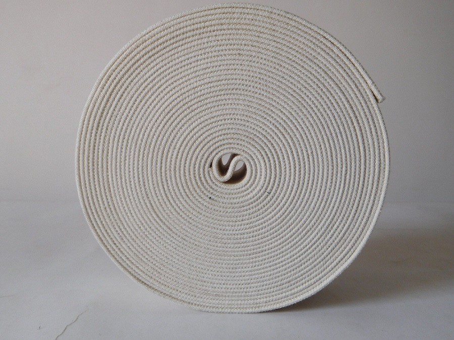 50mm white cotton webbing for garment and belt