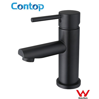 Watermark approval DR brass basin faucet round black basin mixer