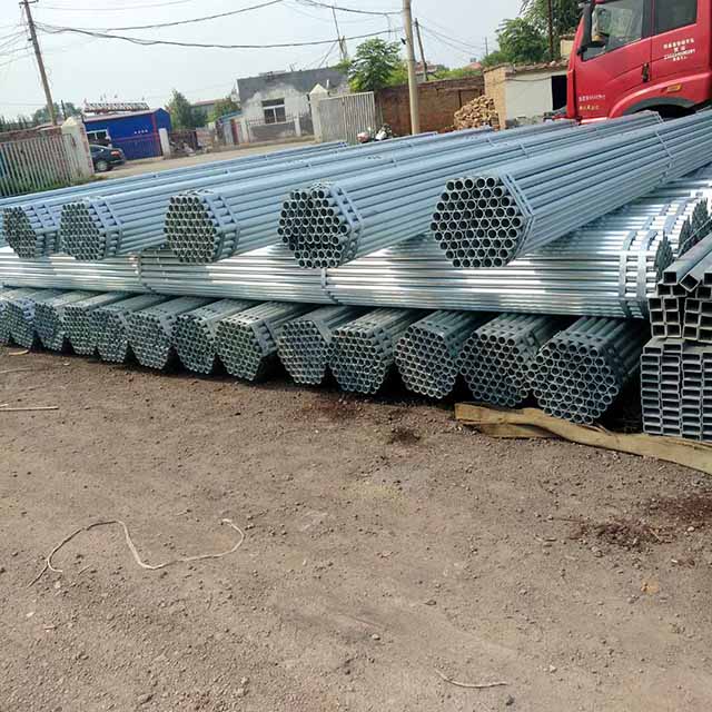 Q235 Q345 Tubo de acero galvanizado de andamio de tubo soldado