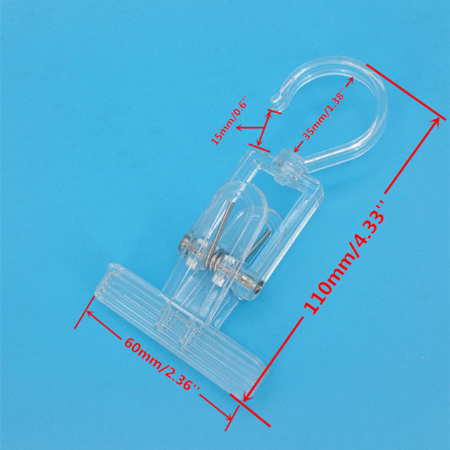 A003 Plastic Sign Price Tag Card Poster Display Hanging Hooks Clips H110mm Good Quality