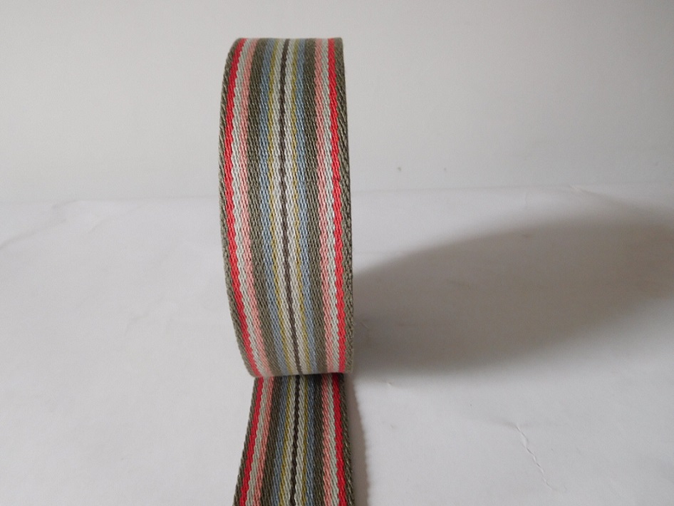 40mm colorful polyester cotton webbing for shoulder belt