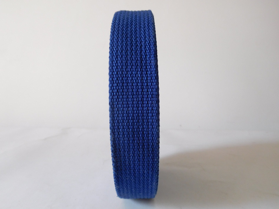 30mm blue Cotton webbing for garment&accessories
