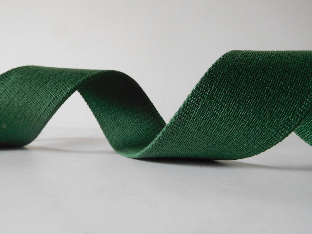 50mm green polyester cotton webbing for belts