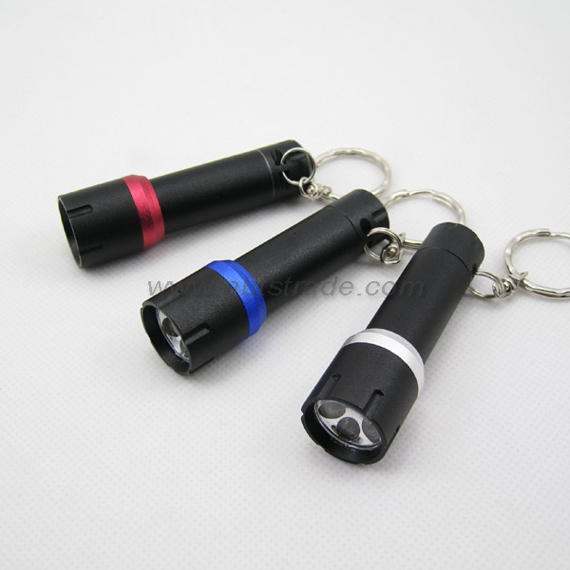 Mini LED Flashlight with Keyring 