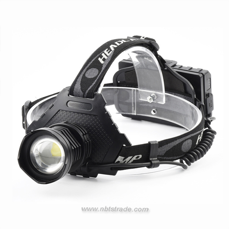 Multi-purpose 2000 Lumen Brightness Rechargeable Headlamp