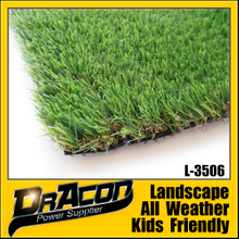 Diamond Shape Thick Green Artificial Decorative Grass