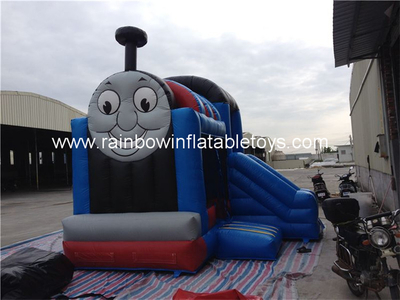RB3055（5x5x4m) Inflatables commercial Grade Kids Thomas Bouncy Castle Combo With Slide For Sale