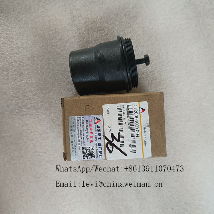 SDLG G9190 G9138 Motor Grader Spare Parts BY-PASS Valve 4120004037004