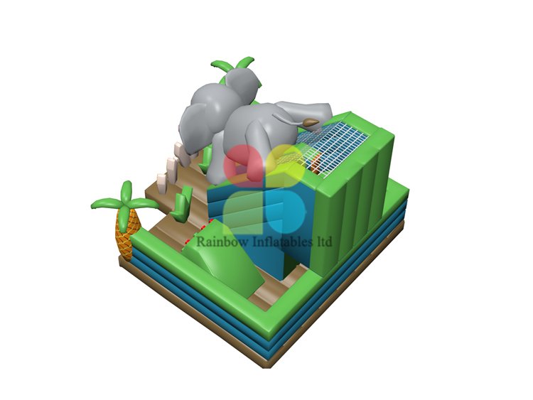 RB04151（7.9x8.3x5.8m）Inflatable Elephant them funcity with slide new design for sale
