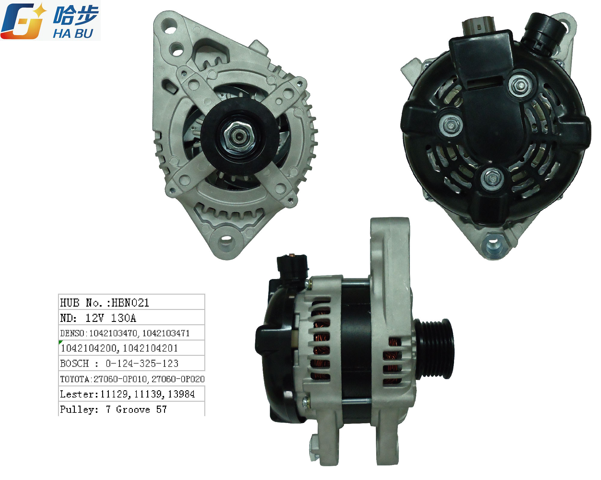 NEW ALTERNATOR 03 04 05 06 07 08 09 TOYOTA 4RUNNER 4.0 27060-31020 104210-4870