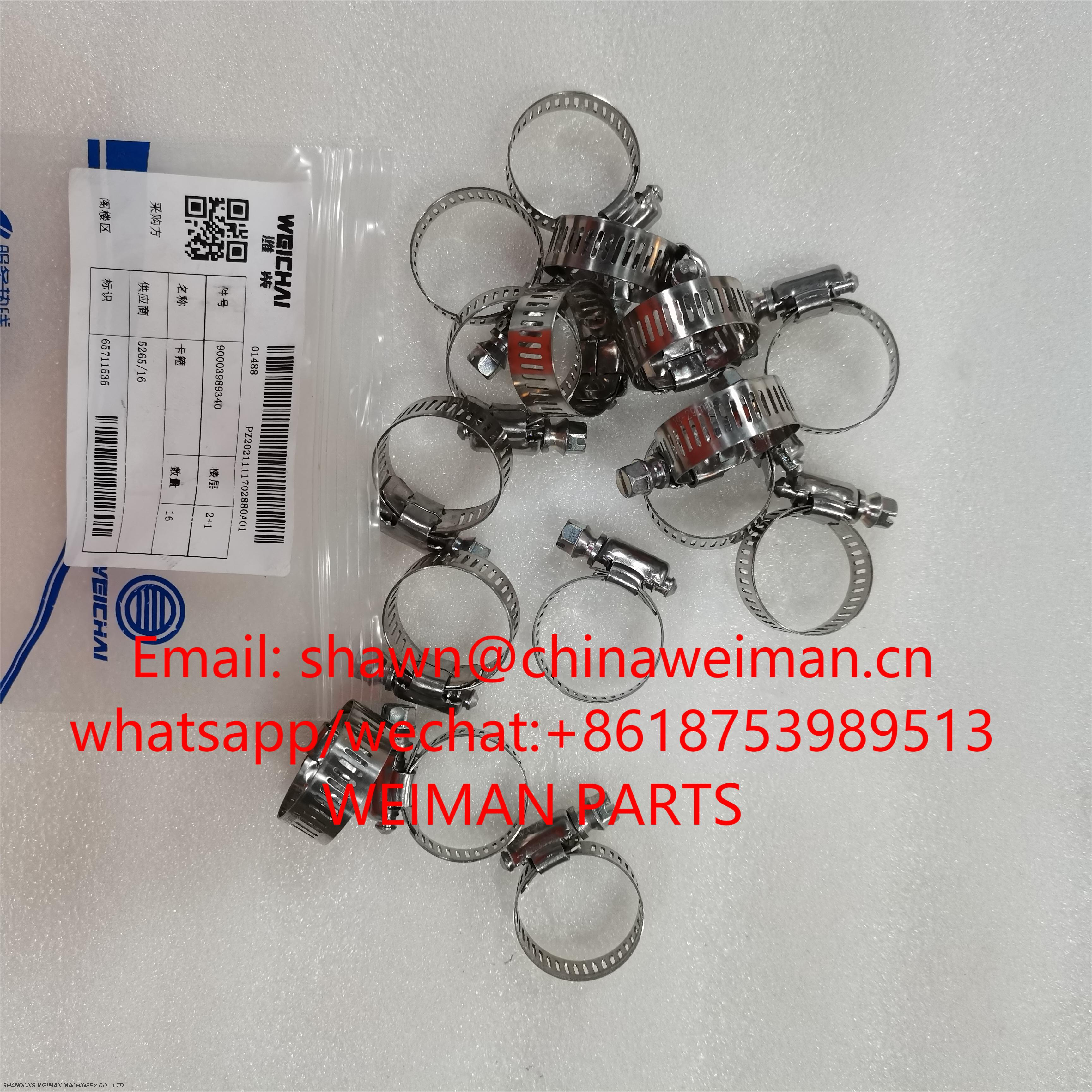 Weichai engine parts Clip Clamp 90003989340 
