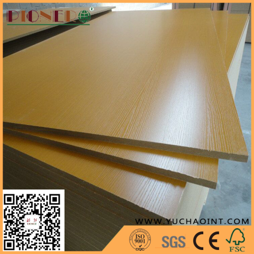 Grooved White Laminated Melamine Deorative MDF Board slotted board