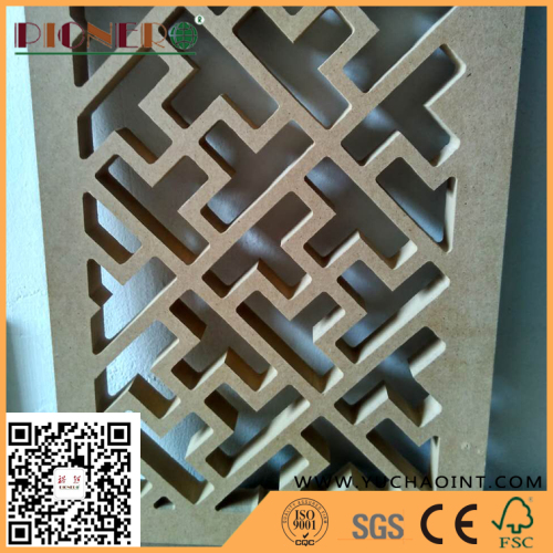 High density E1 Plain MDF Board for carving，decoration and furniture