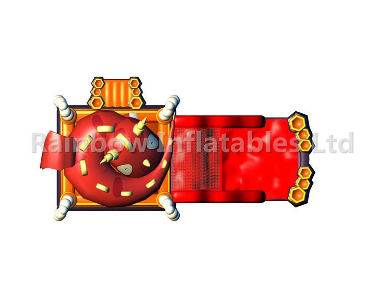 RB03102（10x4x4.5m）Inflatable Fire dragon combo for Kids