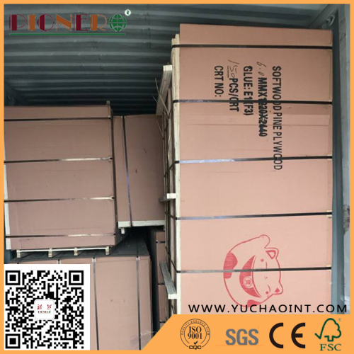 E1 Glue RadiatePine Poplar/Eucalyptus Core Commercial Laminated Plywood