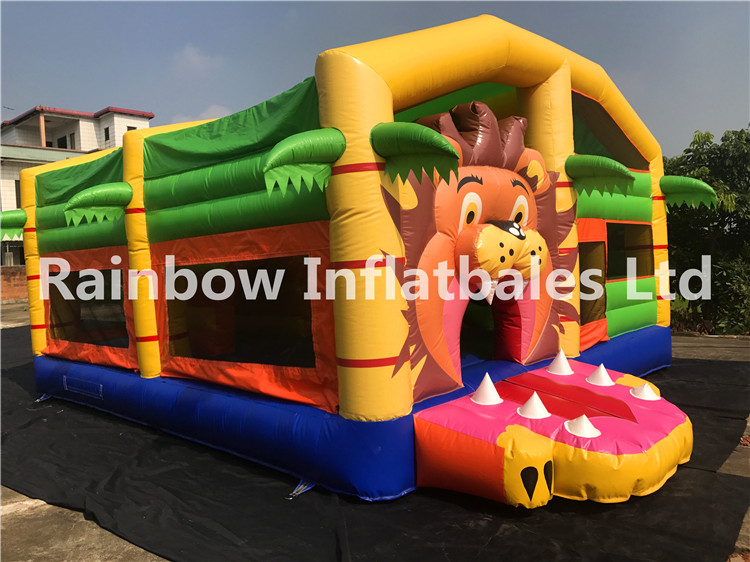 RB3095（4x2.5x2.1m）Inflatables lion theme combo
