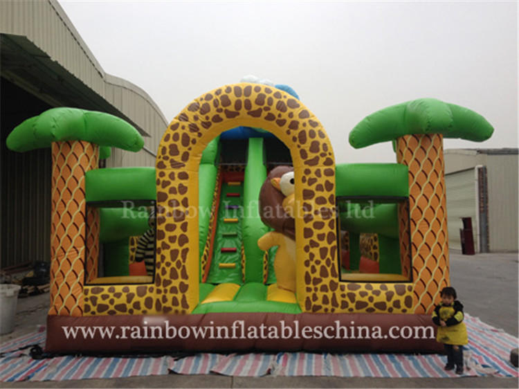 RB4091（ 7x5m ） Inflatables Popular Jungle Theme Funcity Theme Park