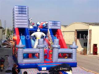RB6055 (8x6x7m) Inflatable Popular Commercial Super Hero Slide For Kids