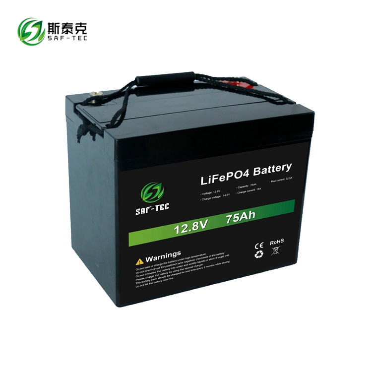 STC12-75M 12.8V 75AH Solar battery for low voltage energy storage system LiFePO4 Battery