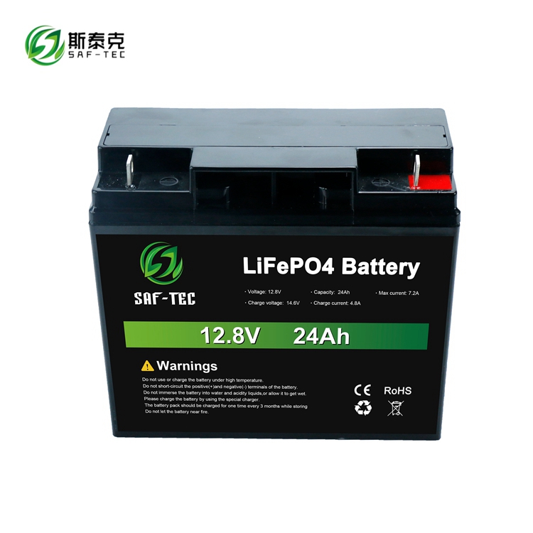STC12-24M 12.8V 24AH Solar Battery Storage Batteries for Energy Storage System LiFePO4 Battery