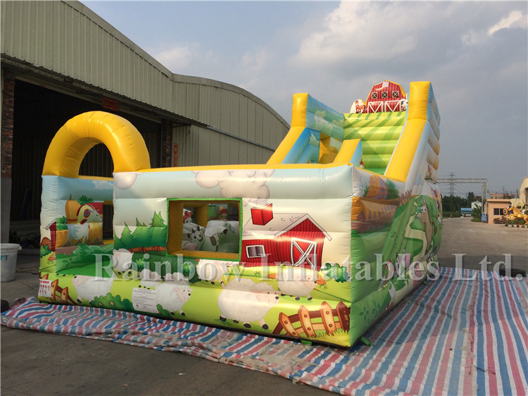 RB4120 (7x5x4m) Inflatables Forest Theme Commercial Funcity With Slide For Kids