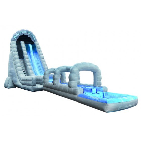 Monster Wave Inflatable Water Slide with Landing