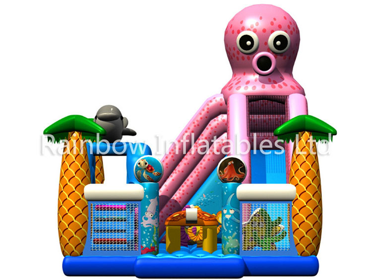 RB4051(7x10x6.5m) Inflatable Octopus funcity with Slide