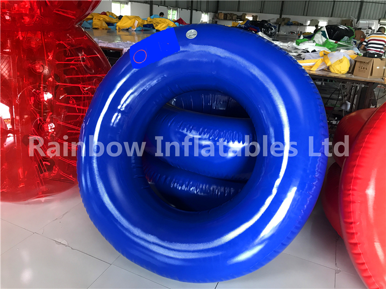 RB33027(1.5x1.5x0.35m) Inflatables blue and red swimming ring for sale 