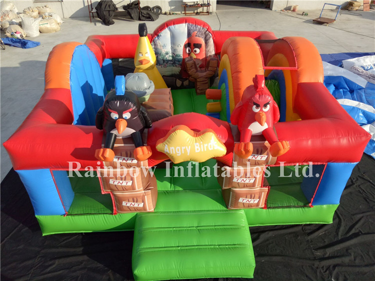 RB3092（5x5x2.8m） Inflatables Small Angry Birds Bouncy Combo