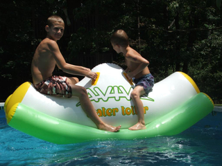 Water Totter Floating Totter Turn Around Water Toys Inflatable Totter Teeter