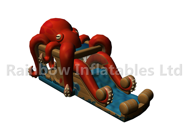 RB03101（10x4x4.5m）Inflatable Red octopus for Kids