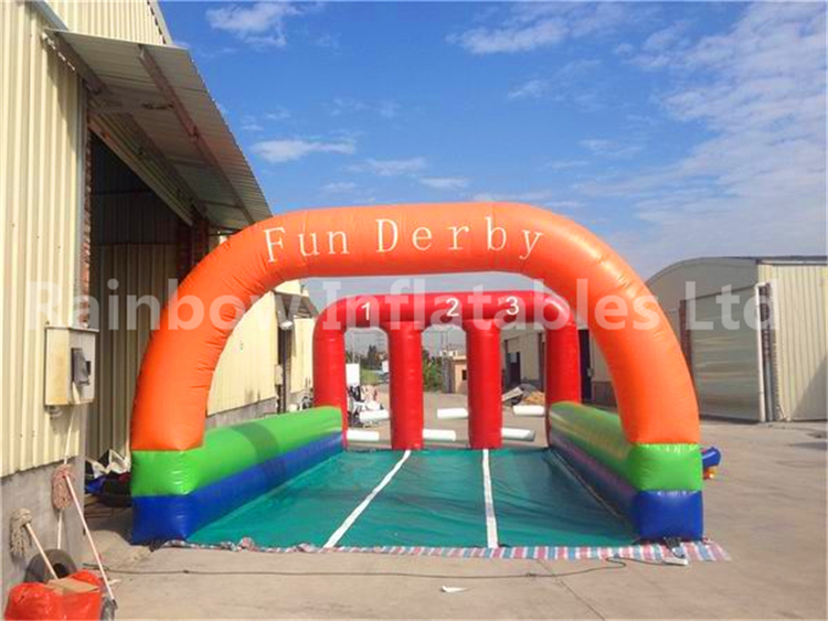 RB9124（6x10m）Inflatable Horse Race Track/ Inflatable Derby Game