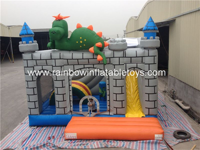 RB2012（5x5x4m）Grey Dinosaur Toy Inflatable Bounce Combo For Sale