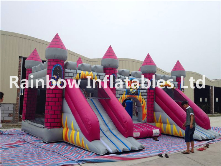 RB4028( 8x4x6m) Inflatables Castle Shape Professional Outdoor Trampoline Bouncer Castle